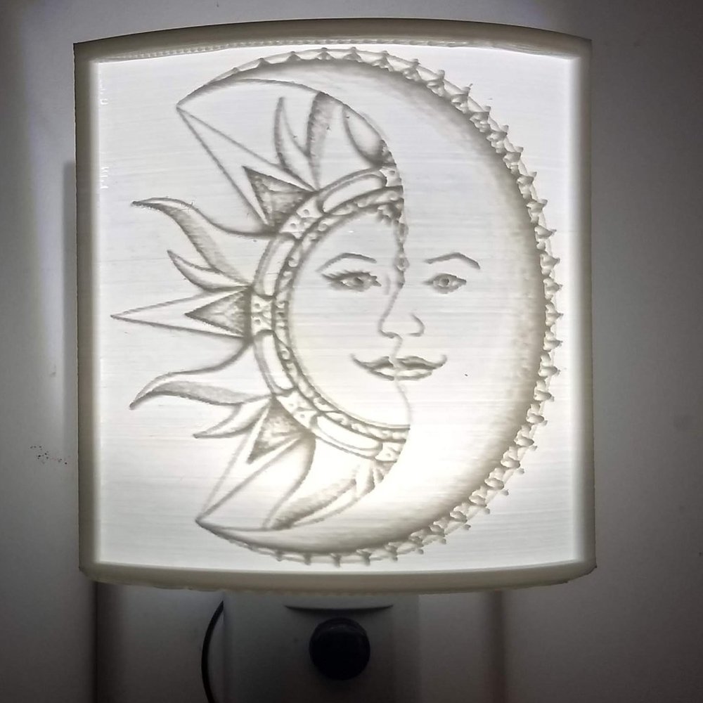 WALL PLUG LED NIGHT LIGHT | SUN AND MOON